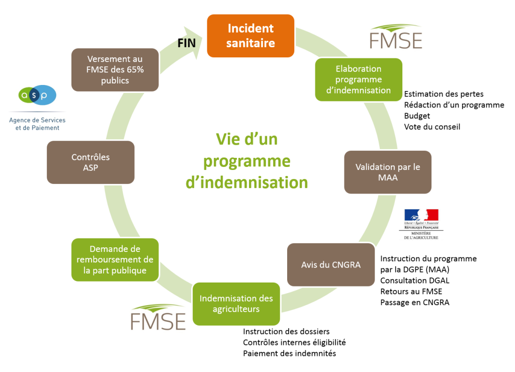Cycle d'un programme d'indemnisation du FMSE